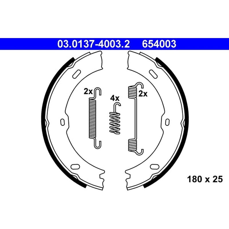 Set saboti frana, frana de mana 03.0137-4003.2 ATE