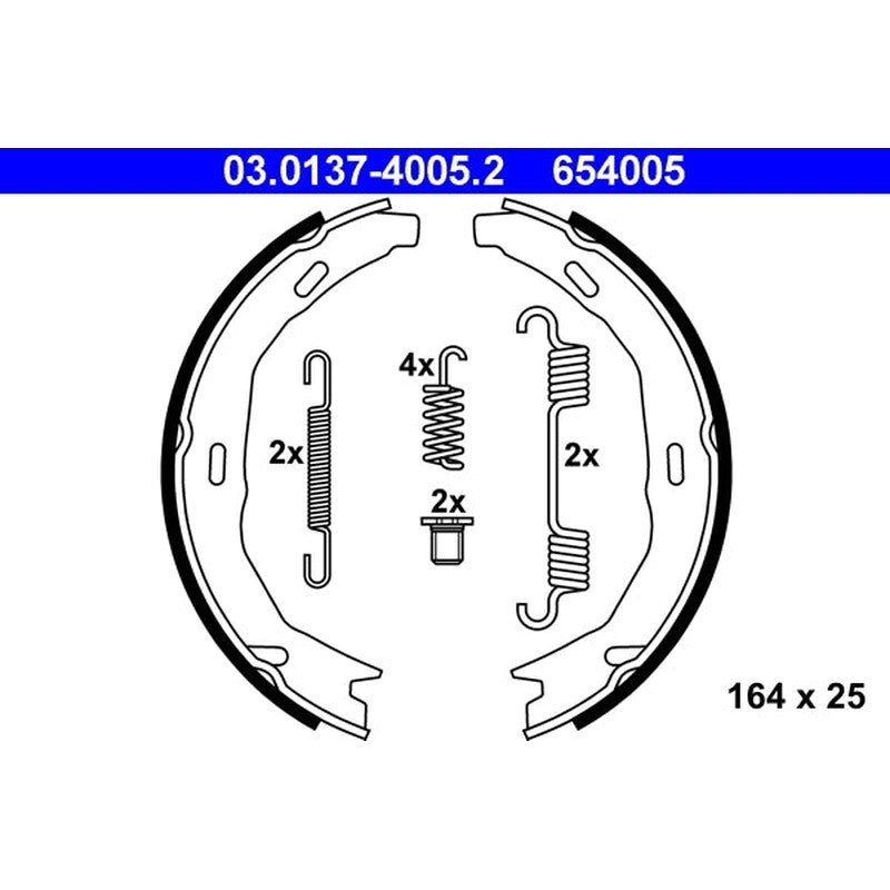Set saboti frana, frana de mana 03.0137-4005.2 ATE