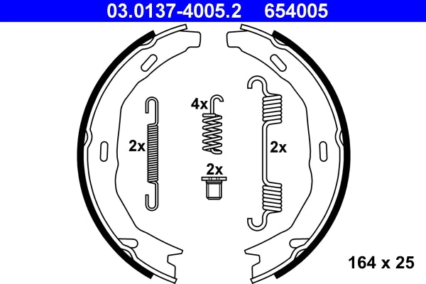 Set saboti frana de mana ATE 03.0137-4005.2