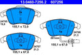 Set placute frana ATE 13.0460-7256.2