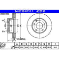 Disc frana 24.0132-0131.1 ATE