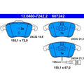 Set placute frana ATE 13.0460-7242.2