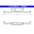 Arc, etrier frana 11.8116-0015.1 ATE