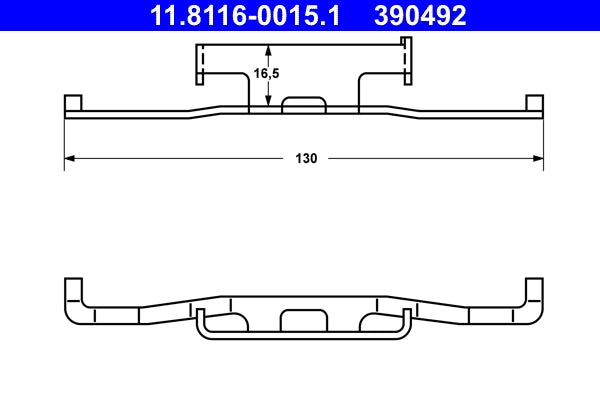 Arc etrier frana ATE 11.8116-0015.1