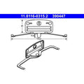 Arc, etrier frana 11.8116-0315.2 ATE