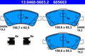 Set placute frana ATE 13.0460-5603.2