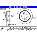 Disc frana 24.0110-0324.1 ATE