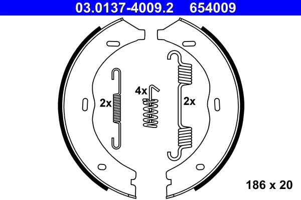 Set saboti frana de mana ATE 03.0137-4009.2