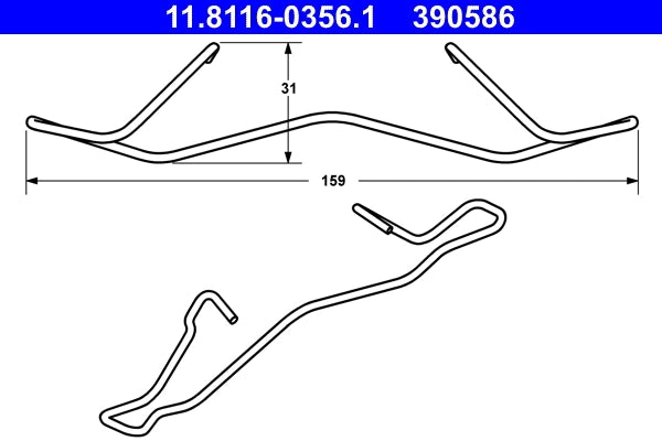 Arc etrier frana ATE 11.8116-0356.1