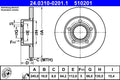 Disc frana ATE 24.0310-0201.1