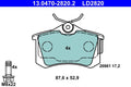 Set placute frana ATE 13.0470-2820.2