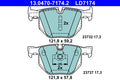 Set placute frana ATE 13.0470-7174.2