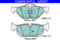 Set placute frana ATE 13.0470-7217.2
