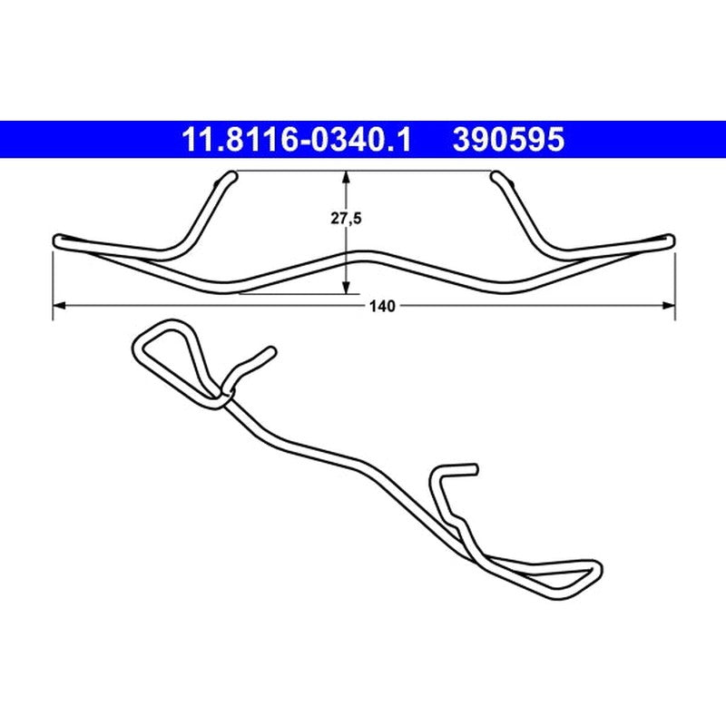 Arc, etrier frana 11.8116-0340.1 ATE