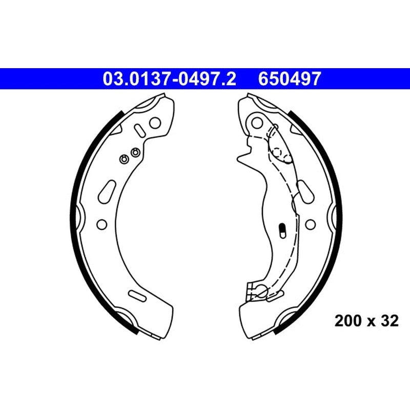 Set saboti frana 03.0137-0497.2 ATE
