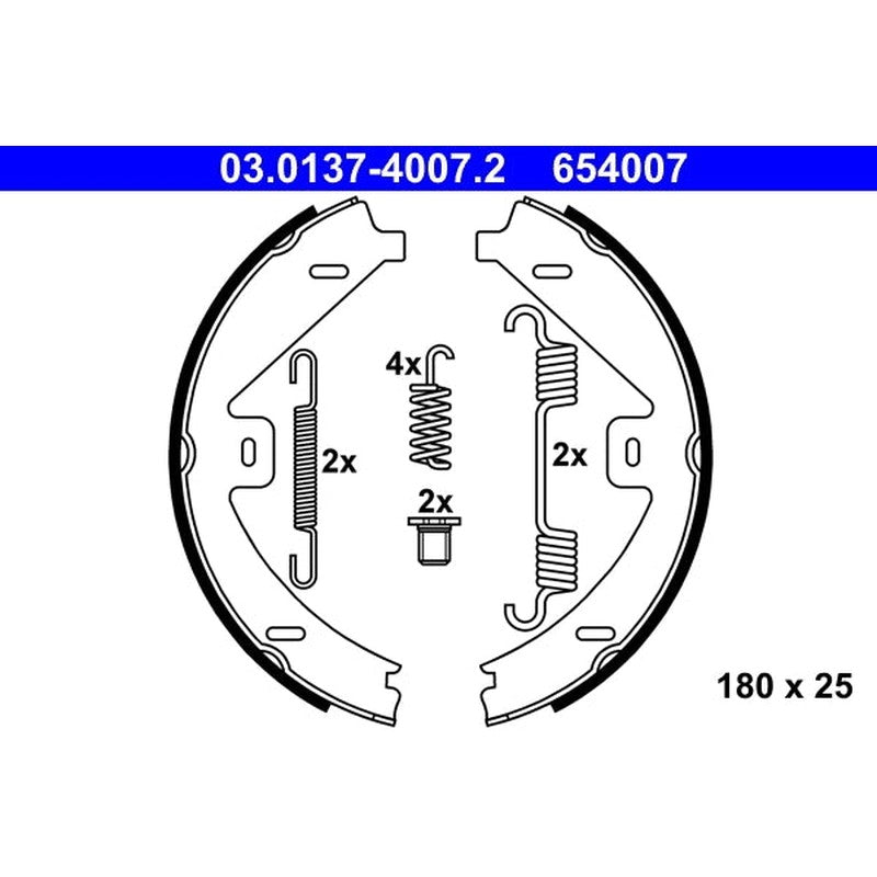 Set saboti frana, frana de mana 03.0137-4007.2 ATE
