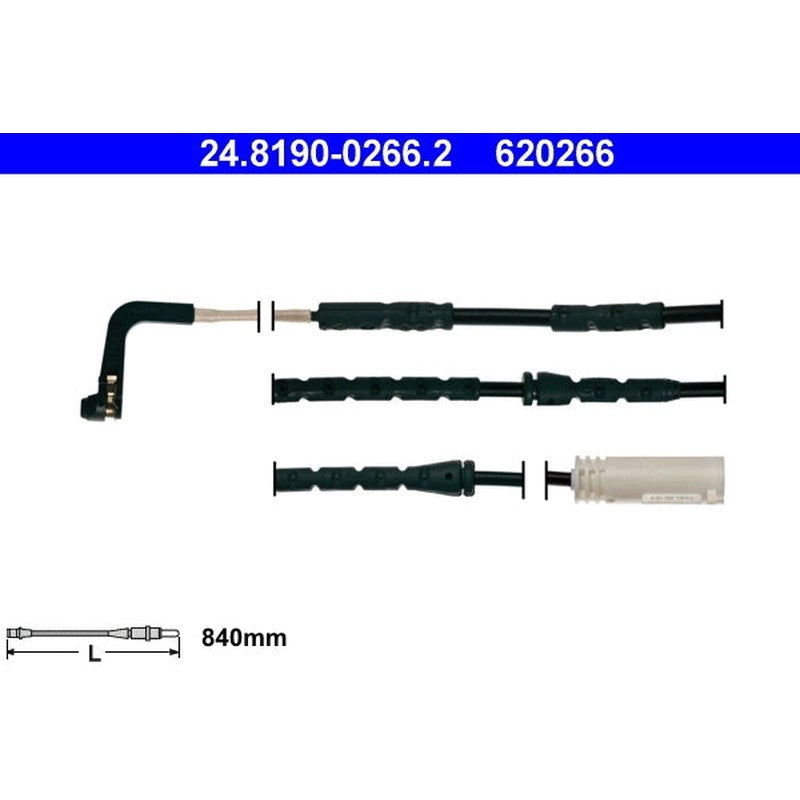 senzor de avertizare,uzura placute de frana 24.8190-0266.2 ATE