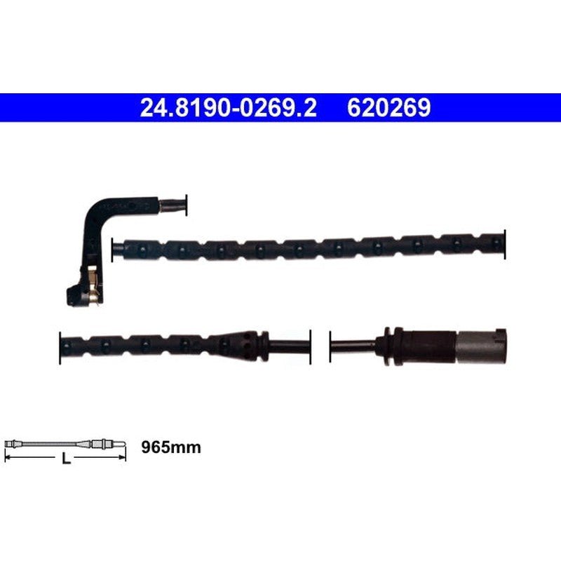 senzor de avertizare,uzura placute de frana 24.8190-0269.2 ATE