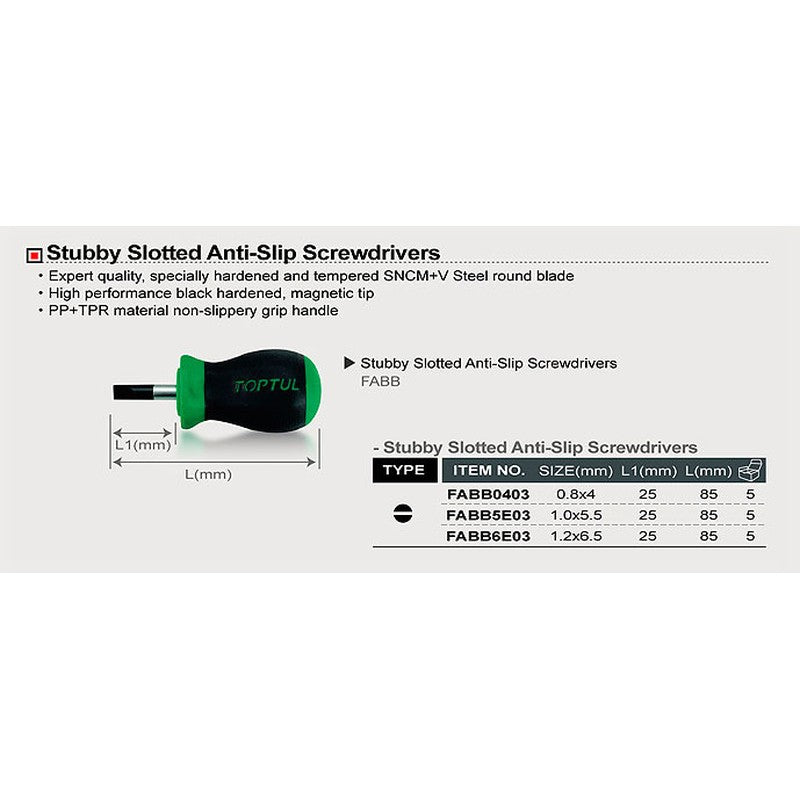 Surubelnita scurta 25 mm - FABB0403