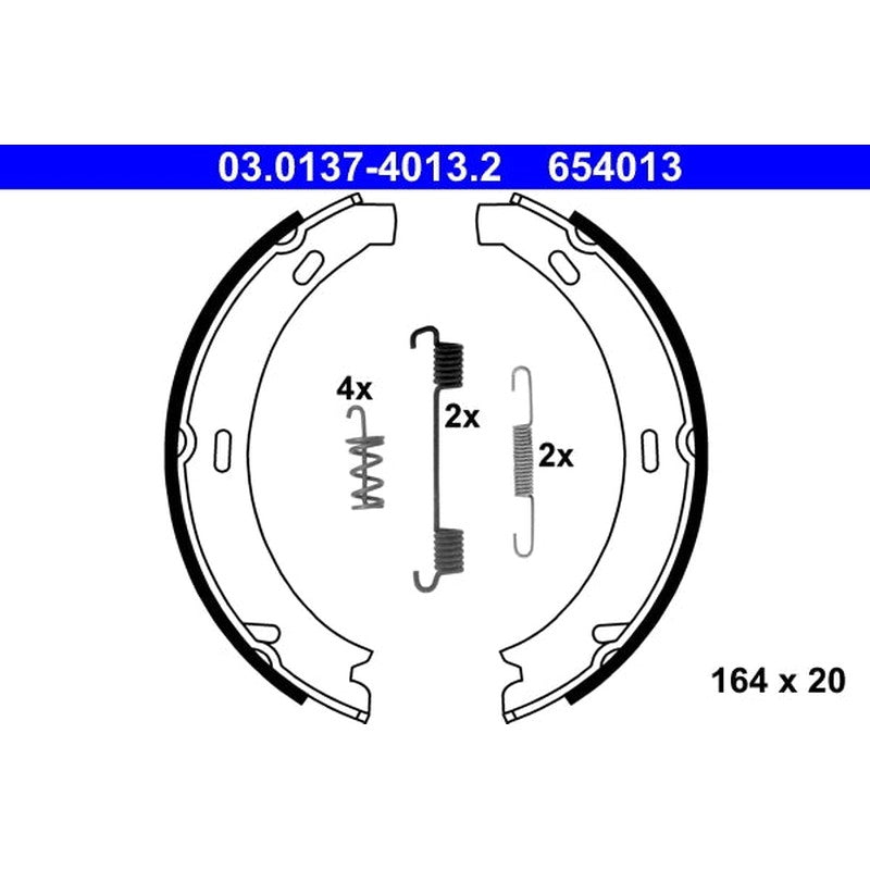 Set saboti frana, frana de mana 03.0137-4013.2 ATE