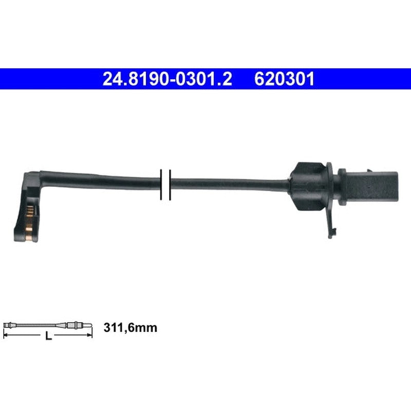 senzor de avertizare,uzura placute de frana 24.8190-0301.2 ATE
