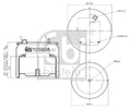 Burduf, suspensie pneumatica 105928 FEBI BILSTEIN