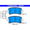 set placute frana,frana disc 13.0460-2758.2 ATE