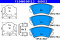 Set placute frana ATE 13.0460-5612.2