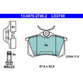 set placute frana,frana disc 13.0470-2740.2 ATE