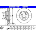 Disc frana 24.0130-0178.1 ATE