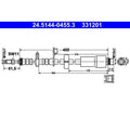 Furtun frana 24.5144-0455.3 ATE