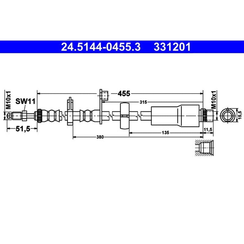 Furtun frana 24.5144-0455.3 ATE
