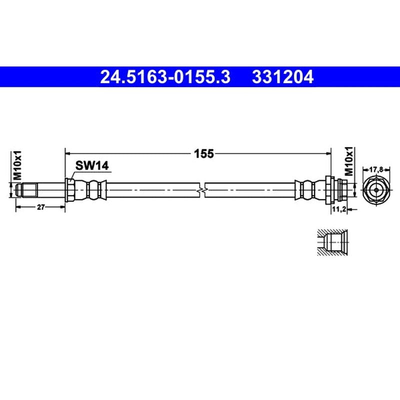 Furtun frana 24.5163-0155.3 ATE