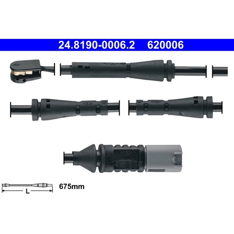 senzor de avertizare,uzura placute de frana 24.8190-0006.2 ATE