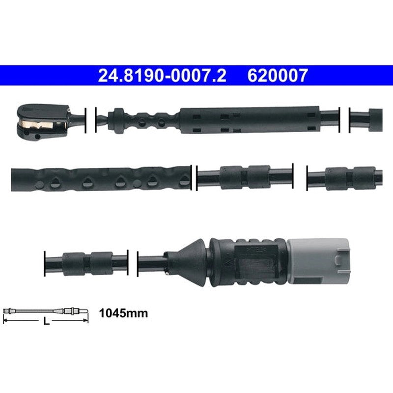 senzor de avertizare,uzura placute de frana 24.8190-0007.2 ATE