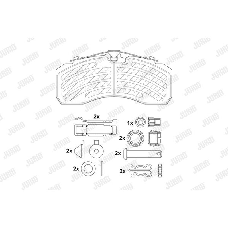 Set placute frana fata Jurid - 2925305390