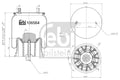 Burduf, suspensie pneumatica 106564 FEBI BILSTEIN