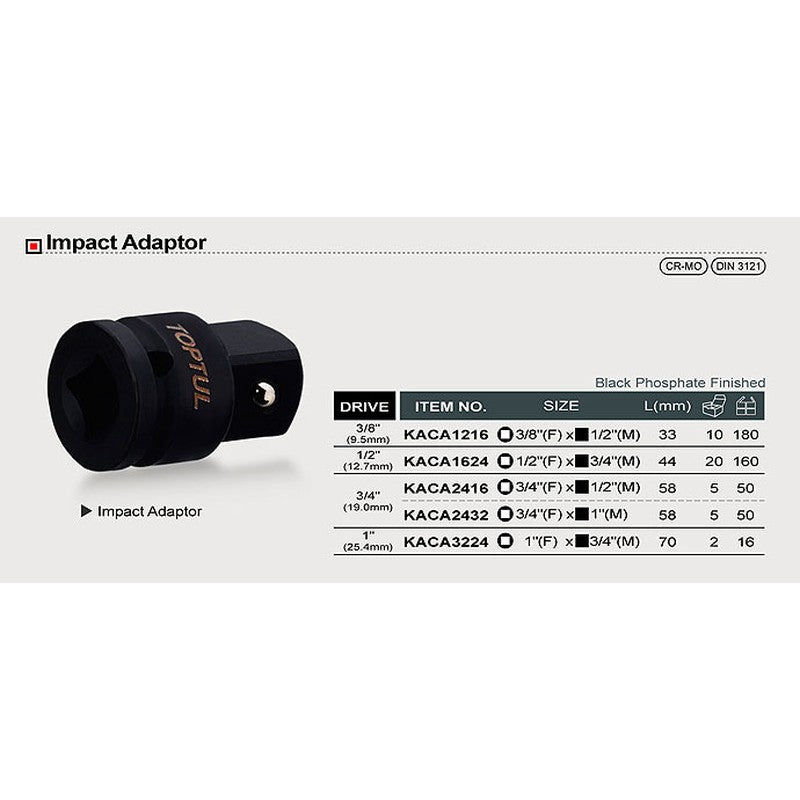 Adaptor impact 3/4 - 1/2 - KACA2416