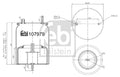 Burduf, suspensie pneumatica 107979 FEBI BILSTEIN