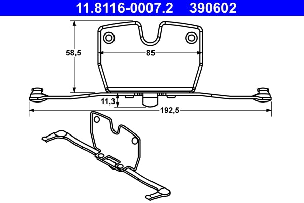 Arc etrier frana ATE 11.8116-0007.2