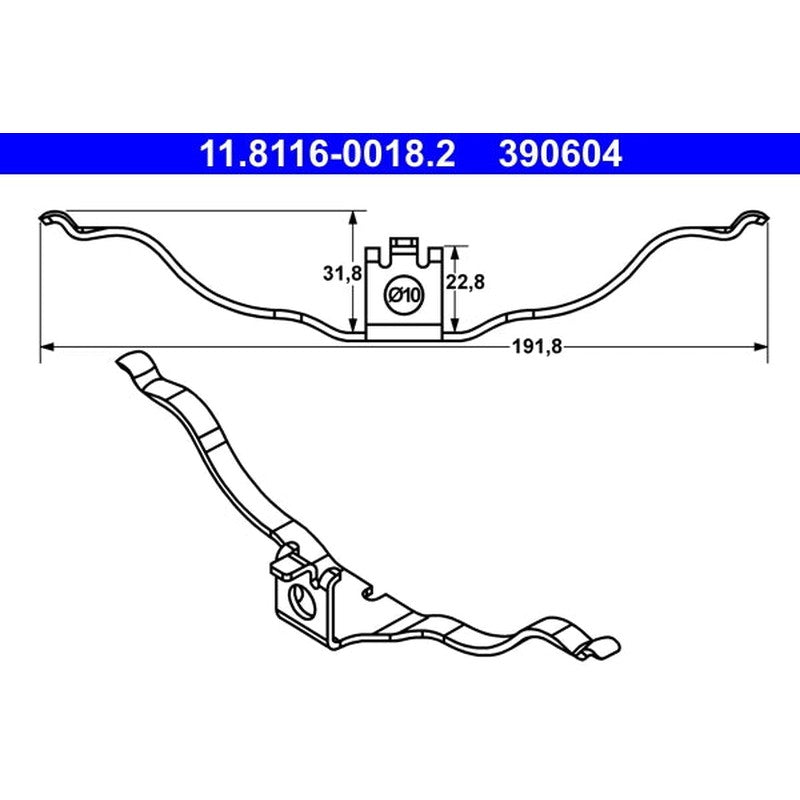 Arc, etrier frana 11.8116-0018.2 ATE