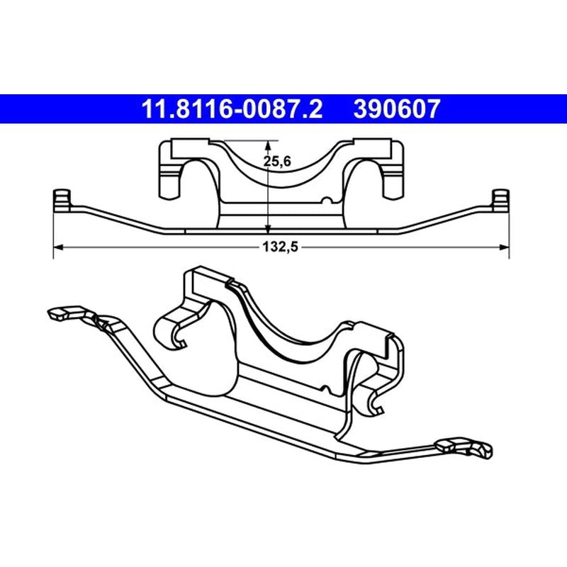 Arc, etrier frana 11.8116-0087.2 ATE