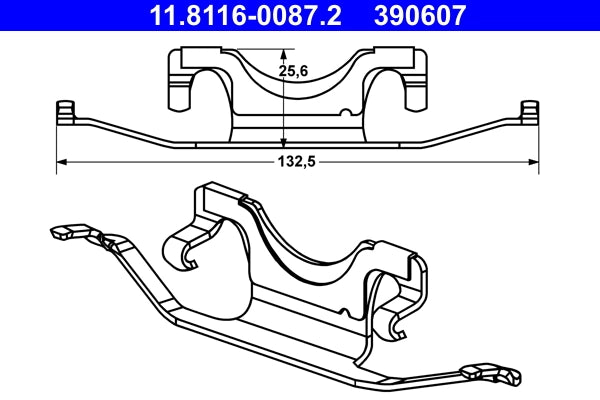 Arc etrier frana ATE 11.8116-0087.2