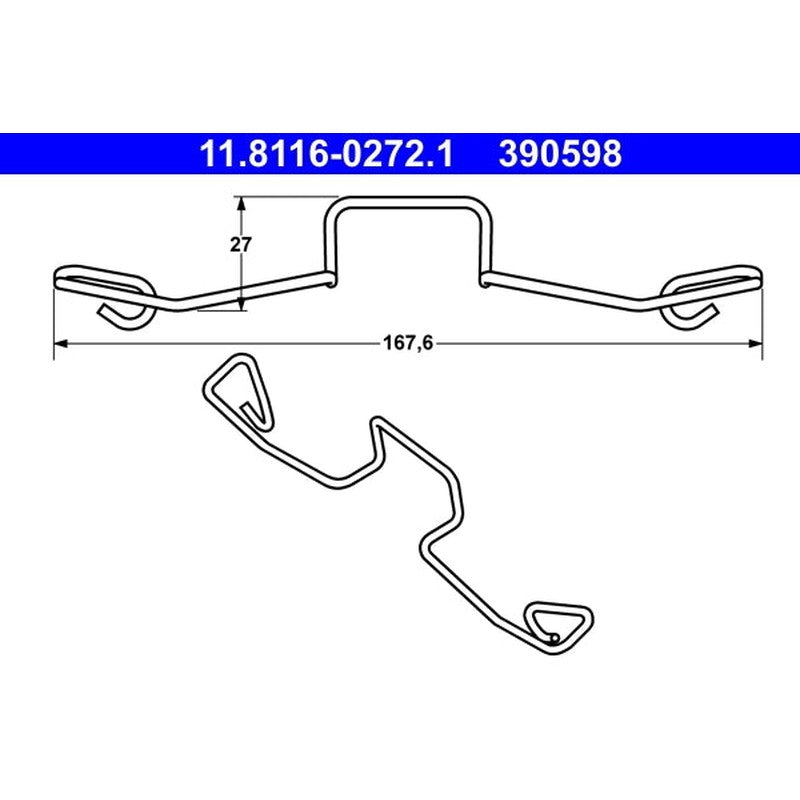 Arc, etrier frana 11.8116-0272.1 ATE