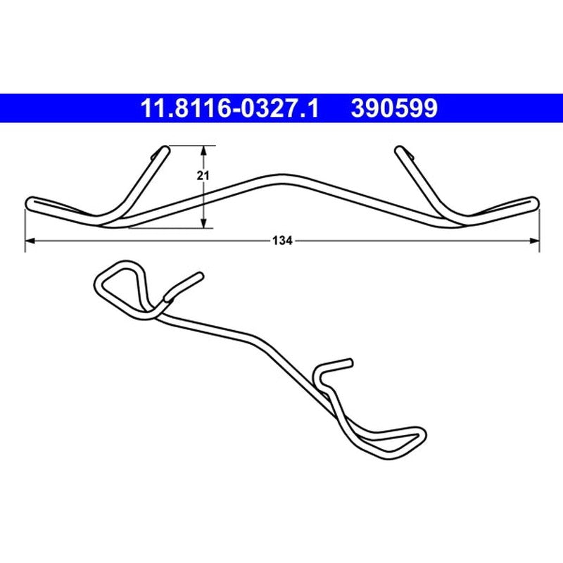 Arc, etrier frana 11.8116-0327.1 ATE