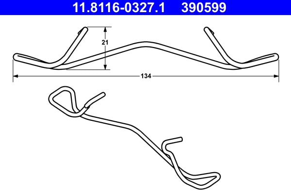 Arc etrier frana ATE 11.8116-0327.1