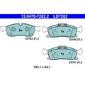 set placute frana,frana disc 13.0470-7282.2 ATE