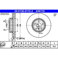 Disc frana 24.0136-0115.2 ATE