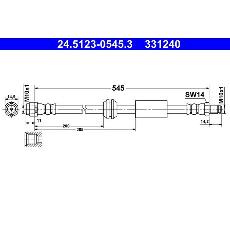 Furtun frana 24.5123-0545.3 ATE