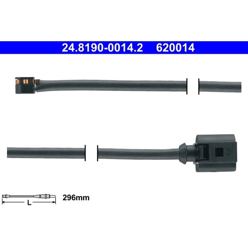 senzor de avertizare,uzura placute de frana 24.8190-0014.2 ATE